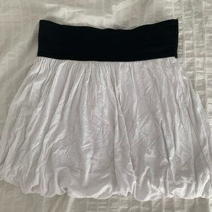 White Flowy Mini Skirt